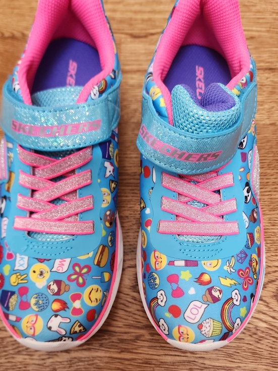 Skechers Other - NWOB Rare Retired Skechers Litebeams Feelin’ It Light-Up Emoji Sneakers Size 3
